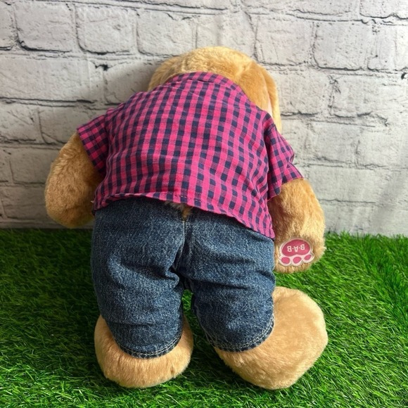 Build‎ a Bear BAB Pawlette Brown Easter Bunny Rabbit Stuffed Plush w/ outfit 15" - Picture 3 of 6